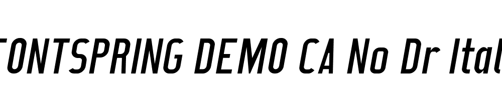  DEMO CA No Dr Italic