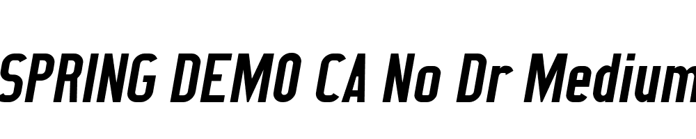  DEMO CA No Dr Medium Italic