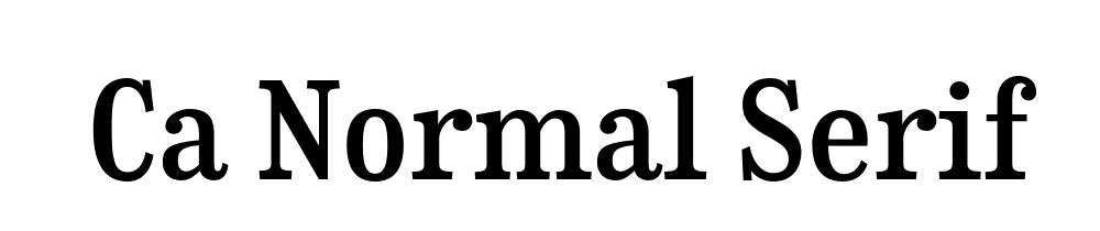 Ca Normal Serif