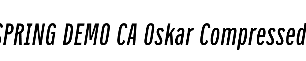  DEMO CA Oskar Compressed Italic