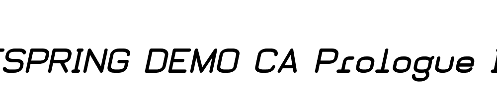  DEMO CA Prologue Italic