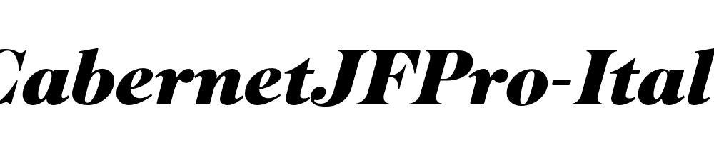 CabernetJFPro-Italic