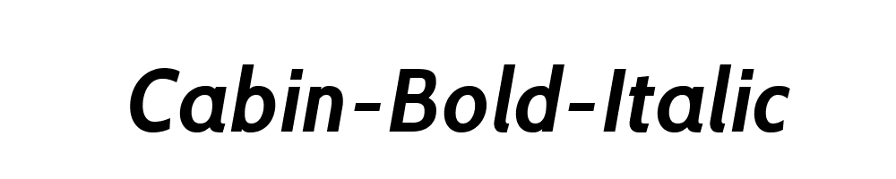 Cabin-Bold-Italic