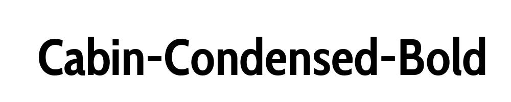 Cabin-Condensed-Bold