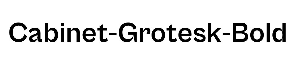 Cabinet-Grotesk-Bold