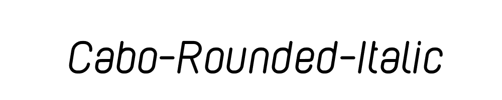 Cabo-Rounded-Italic