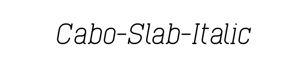 Cabo-Slab-Italic