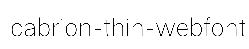 cabrion-thin-webfont