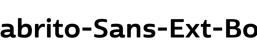 Cabrito-Sans-Ext-Bold