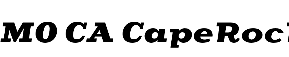 FSP DEMO CA CapeRock Italic