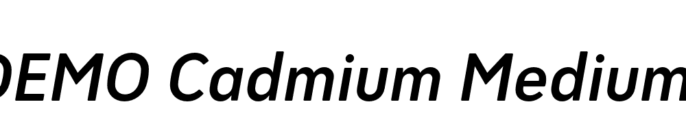 FSP DEMO Cadmium Medium Italic