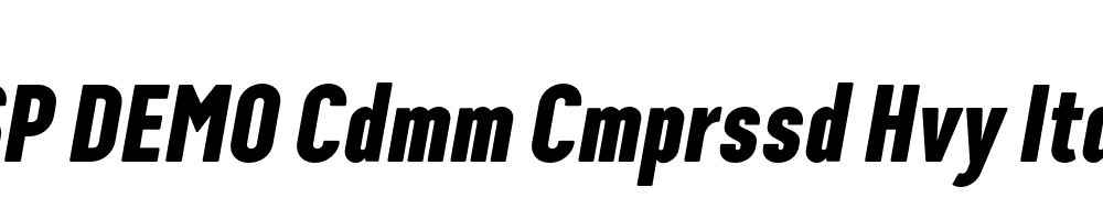 FSP DEMO Cdmm Cmprssd Hvy Italic