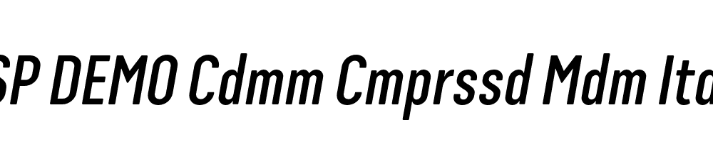 FSP DEMO Cdmm Cmprssd Mdm Italic