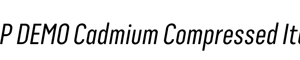 FSP DEMO Cadmium Compressed Italic