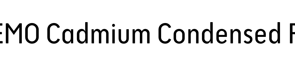 FSP DEMO Cadmium Condensed Regular