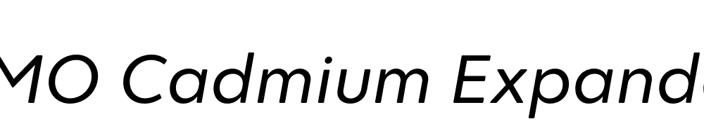 FSP DEMO Cadmium Expanded Italic