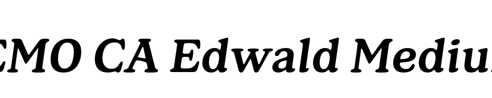 FSP DEMO CA Edwald Medium Italic