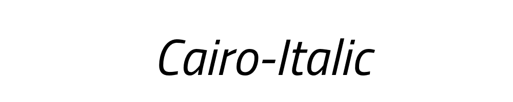 Cairo-Italic