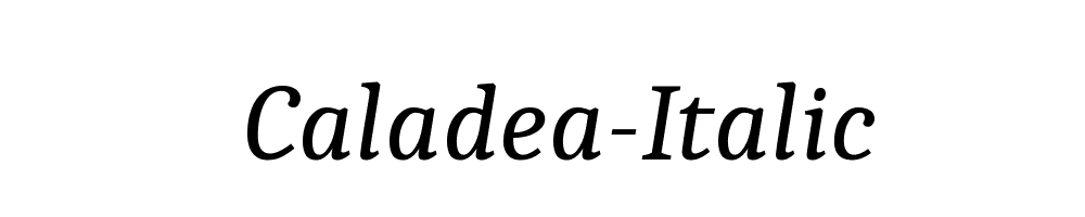 Caladea-Italic