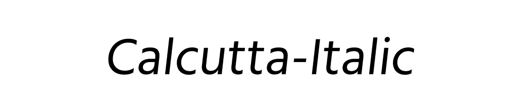 Calcutta-Italic