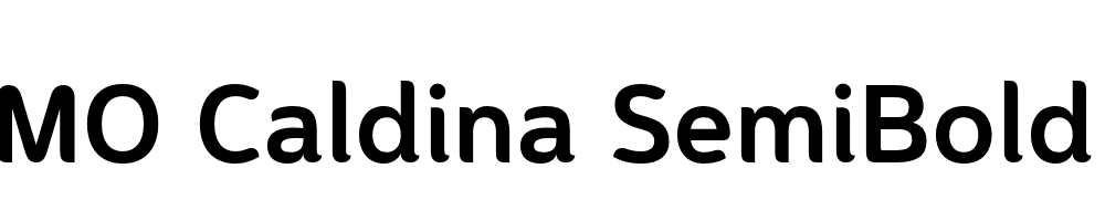 FSP DEMO Caldina SemiBold Regular