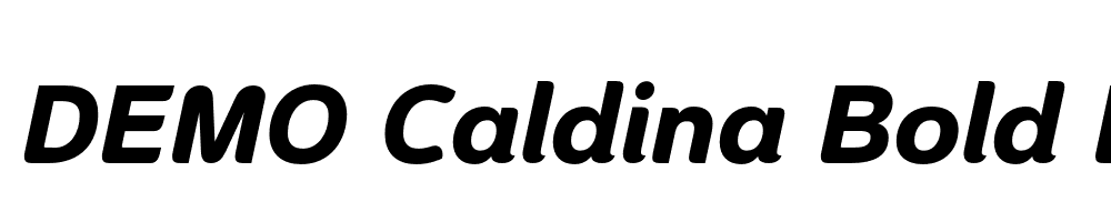 FSP DEMO Caldina Bold Italic