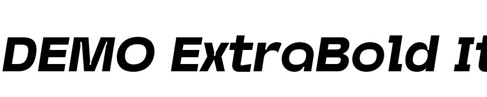 FSP DEMO ExtraBold Italic