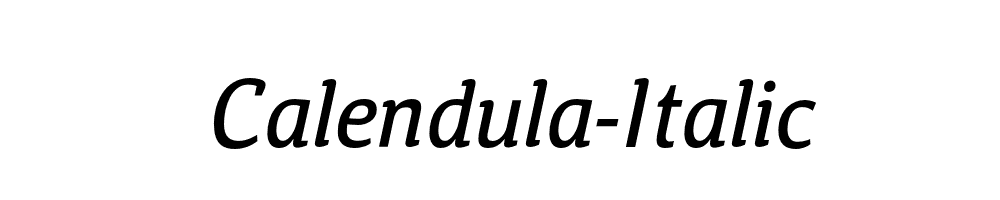 Calendula-Italic