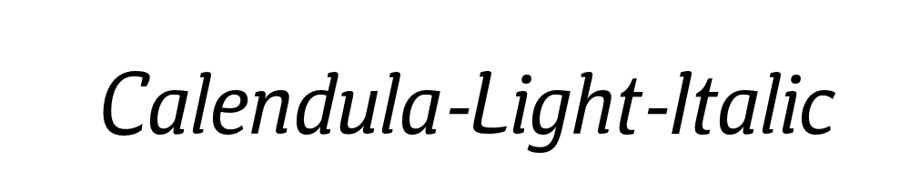 Calendula-Light-Italic