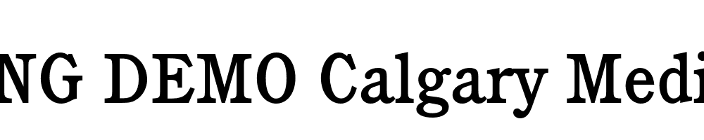  DEMO Calgary Medium Regular