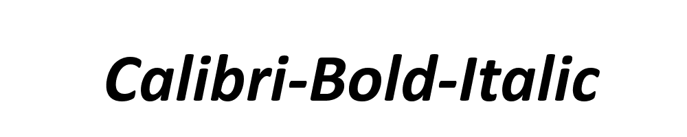 Calibri-Bold-Italic