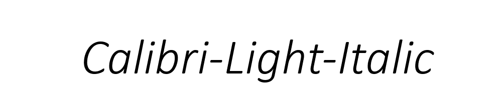 Calibri-Light-Italic