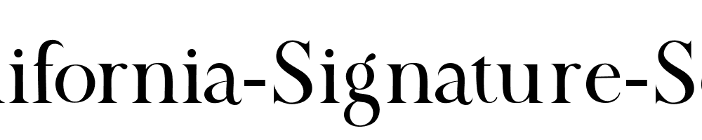 California-Signature-Serif