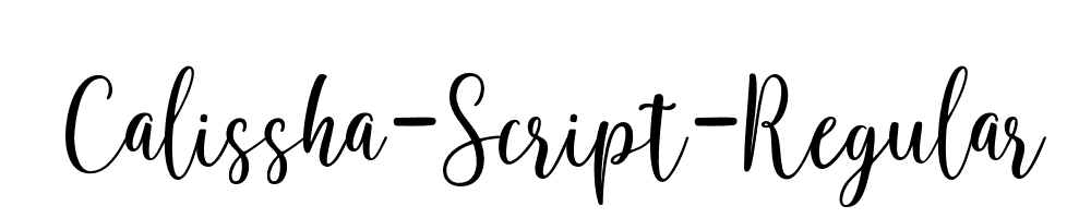 Calissha-Script-Regular