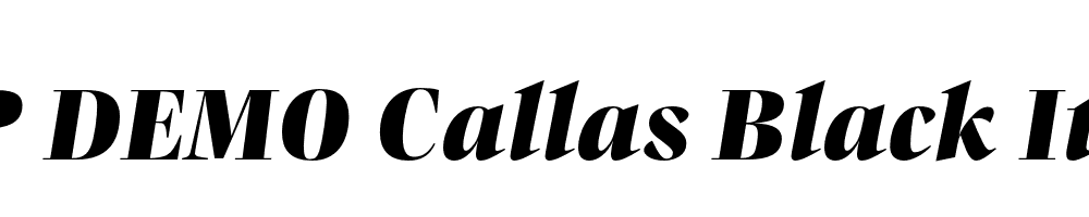 FSP DEMO Callas Black Italic