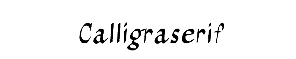 Calligraserif