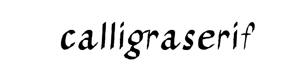 Calligraserif