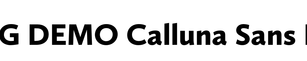  DEMO Calluna Sans Black Regular