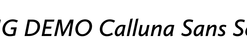  DEMO Calluna Sans Semibold Italic