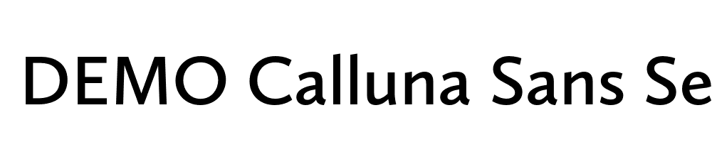  DEMO Calluna Sans Semibold Regular