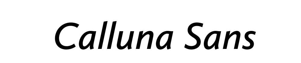 Calluna Sans font Full Family Free [Download Now]