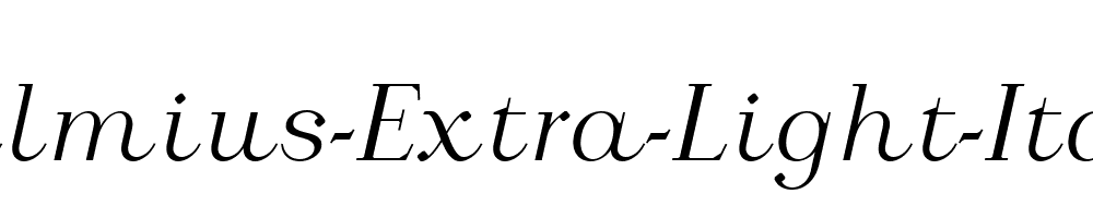 Calmius-Extra-Light-Italic