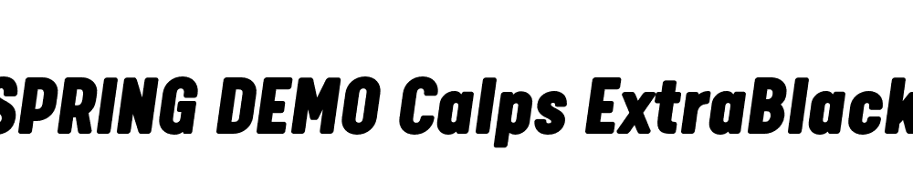  DEMO Calps ExtraBlack Italic