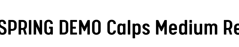  DEMO Calps Medium Regular