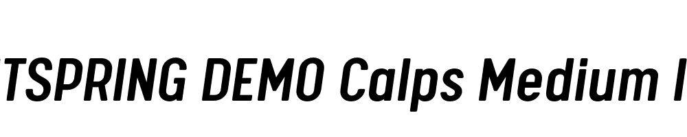  DEMO Calps Medium Italic