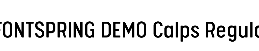  DEMO Calps Regular