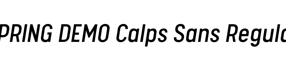  DEMO Calps Sans Regular Italic