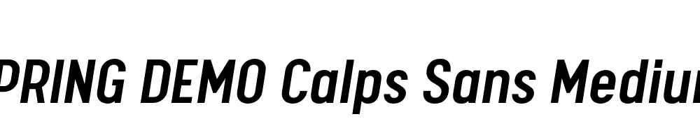  DEMO Calps Sans Medium Italic