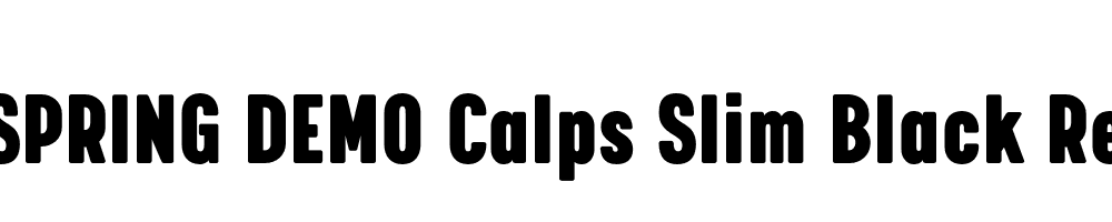  DEMO Calps Slim Black Regular