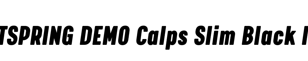  DEMO Calps Slim Black Italic